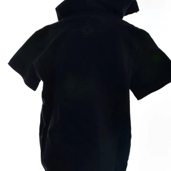 BOYS’ ROSE PATCH FRENCH TERRY HOODIE-BLACK - Picture 4 of 4